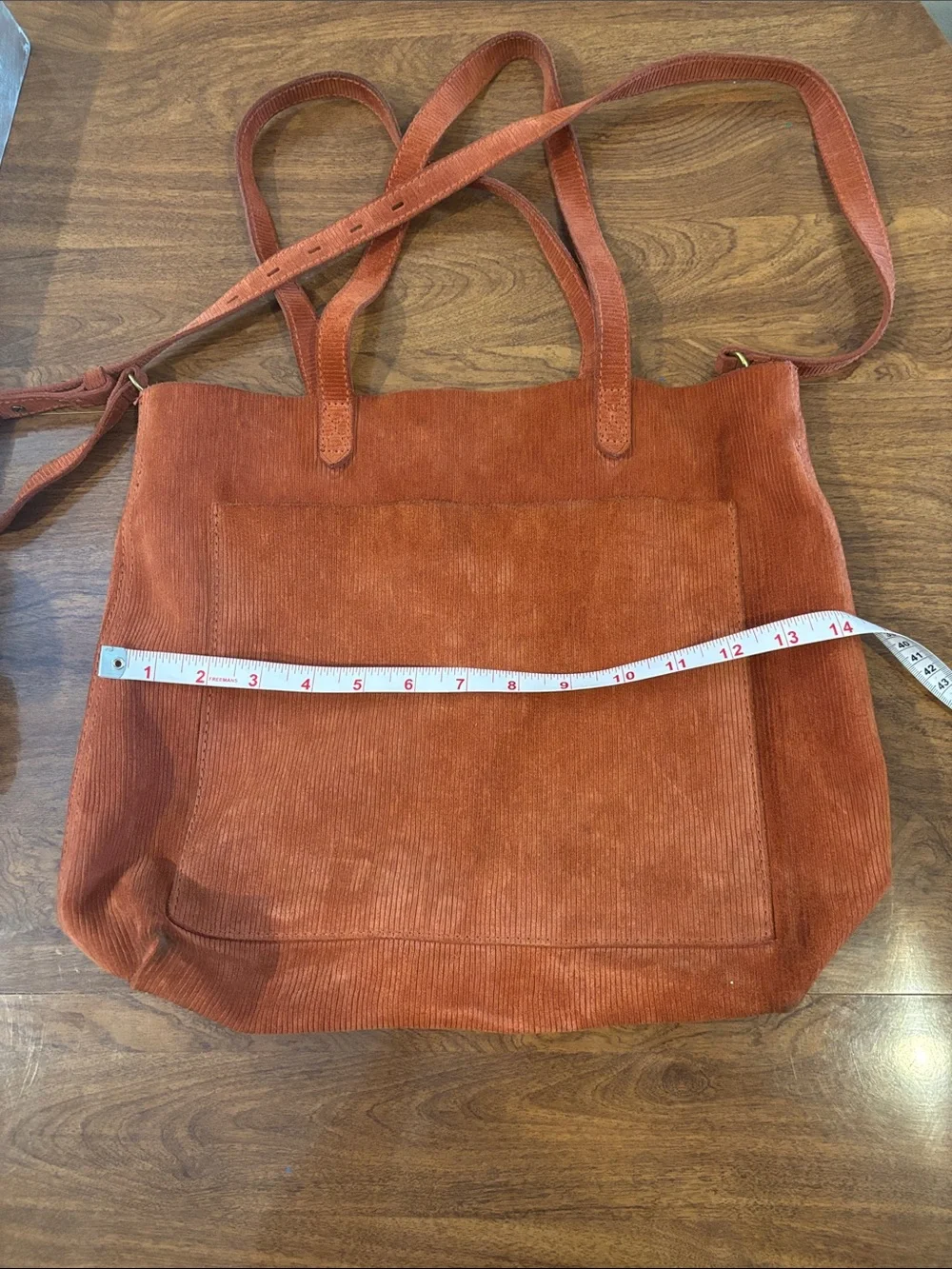 Madewell The Medium Transport Tote: Corduroy Suede Edition